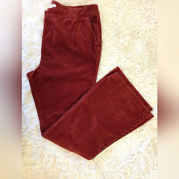 Boden Sienna Brown Cordouroy Flare Pants size 16L - Picture 15 of 16